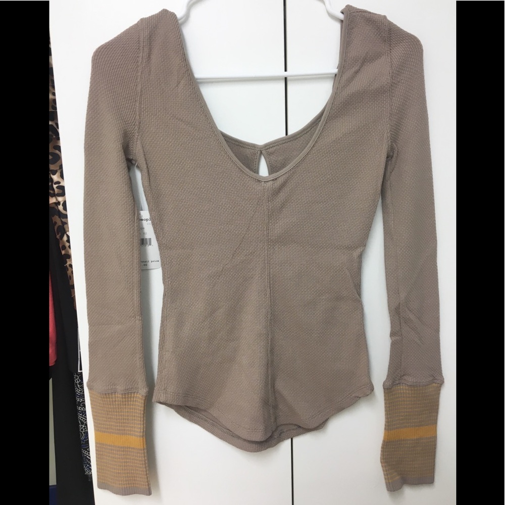 Awesome NWT Free People thermal tee! - Picture 3 of 8
